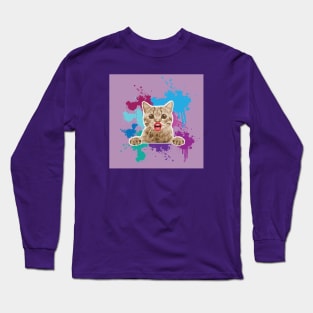 Muzzle Cat - Zine Culture Long Sleeve T-Shirt